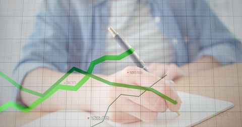 Data Analysis Visualization with Pen and Graph Overlay - Download Free Stock Images Pikwizard.com