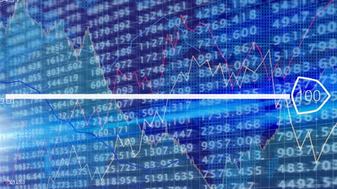 Global Stock Market Data Overlay with World Map Visualization