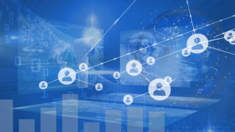 Global Digital Connections Concept with Network Links