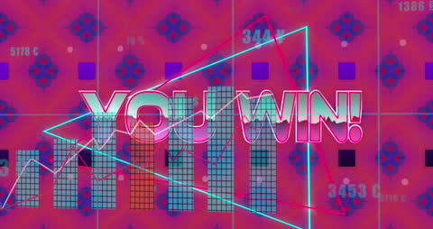 Winning Animation Bright Colors with Data Graph Overlay