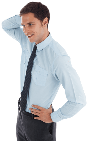 happy businessman holding head on transparent background - Download Free Stock Videos Pikwizard.com