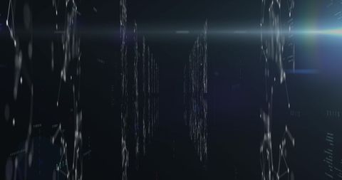 Abstract Digital Data Stream with Futuristic Interfaces - Download Free Stock Images Pikwizard.com