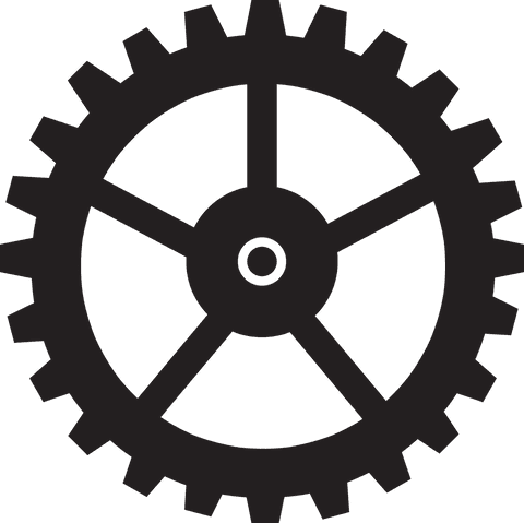 black cog wheel silhouette on transparent background for engineering designs - Download Free Stock Videos Pikwizard.com