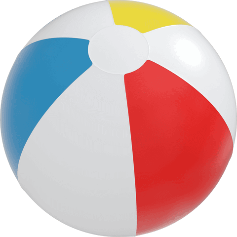 colorful beach ball on transparent background for summer fun - Download Free Stock Videos Pikwizard.com
