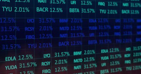 Glowing Financial Data Stream Displaying Market Tickers - Download Free Stock Images Pikwizard.com