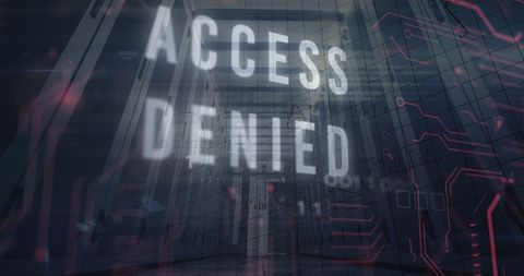 abstract technology background with access denied - Download Free Stock Images Pikwizard.com