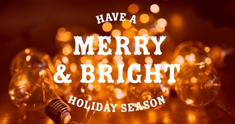 Warm Holiday Greetings with Festive Lights