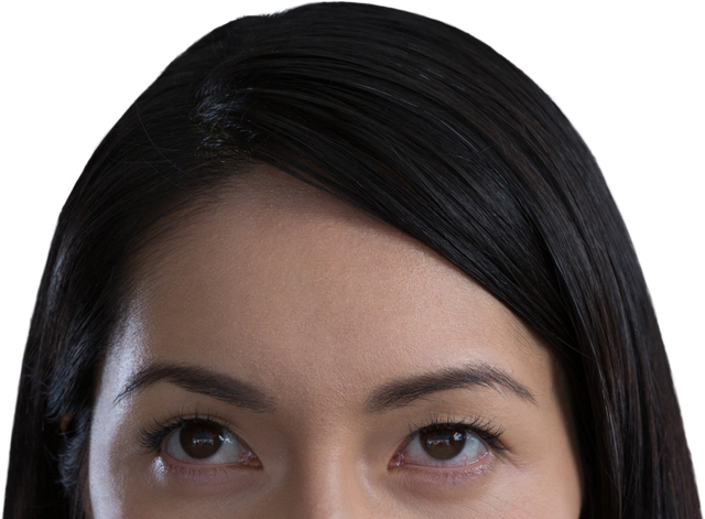 Transparent Portrait of Woman's Brow and Eyes - Download Free Stock Videos Pikwizard.com