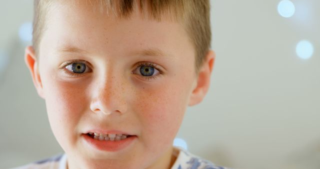 Close-Up of Young Boy Smiling with Freckles - Download Free Stock Photos Pikwizard.com