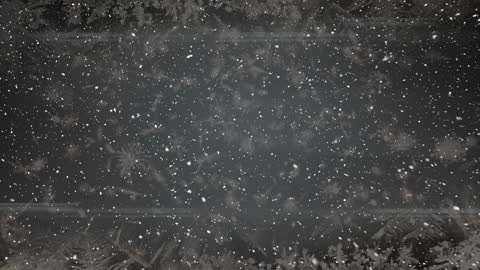 Serene Falling Snow Animation on Dark Background