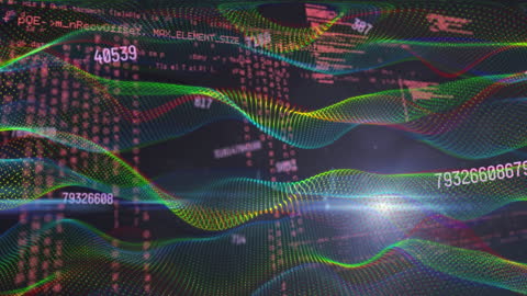 Dynamic Digital Data Waves and Holographic Patterns