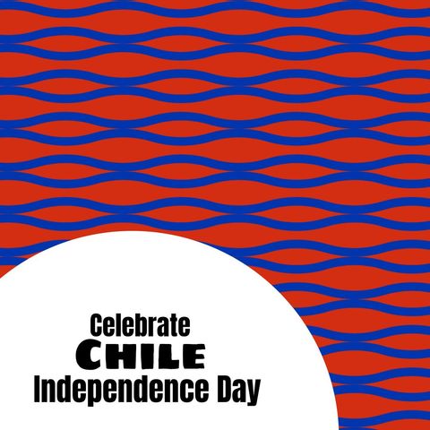 celebrate chile independence day red and blue graphic banner - Download Free Stock Templates Pikwizard.com