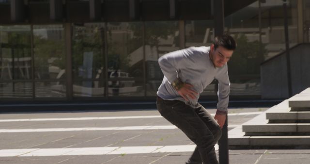 Person Practicing Parkour in Urban Environment - Download Free Stock Images Pikwizard.com