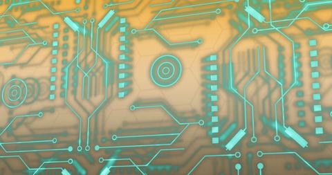 Digital Circuit Board Background with Futuristic Data Connections - Download Free Stock Images Pikwizard.com
