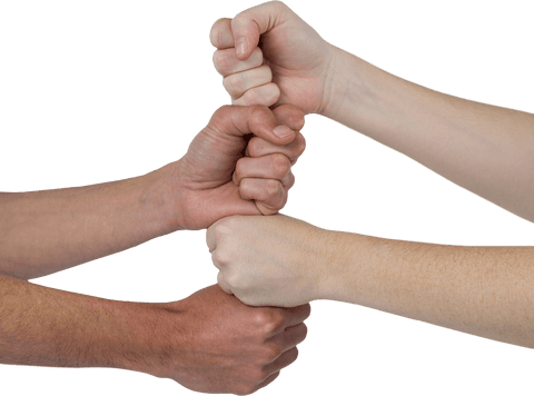 transparent stacked fists symbolizing unity and teamwork - Download Free Stock Videos Pikwizard.com