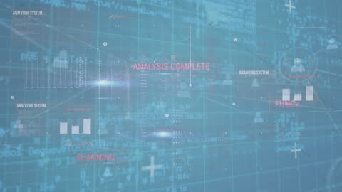 Digital Analysis Concept with Graphs and Code Visualization