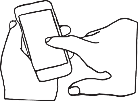 Hands Holding Mobile Phone Vector Illustration on Transparent Background - Download Free Stock Videos Pikwizard.com