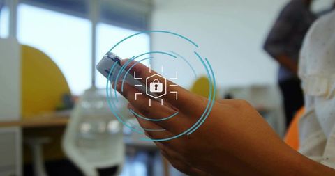 Smartphone security with data protection in modern office