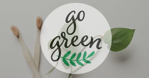 Go Green Logo with Eco-Friendly Products and Leaf Illustrations - Download Free Stock Images Pikwizard.com