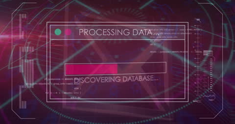 Digital Data Processing with Network Connections Backdrop