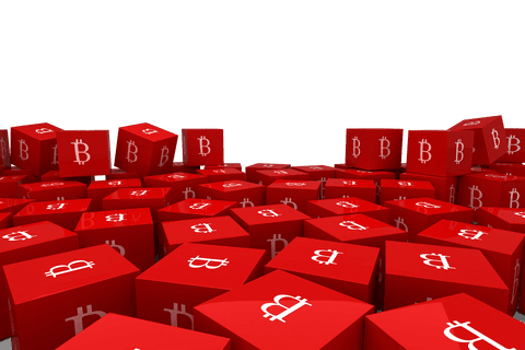 transparent red bitcoin cubes icon representing crypto concept - Download Free Stock Videos Pikwizard.com
