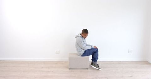 African American Man Exercising with Step Box for Home Workout - Download Free Stock Images Pikwizard.com