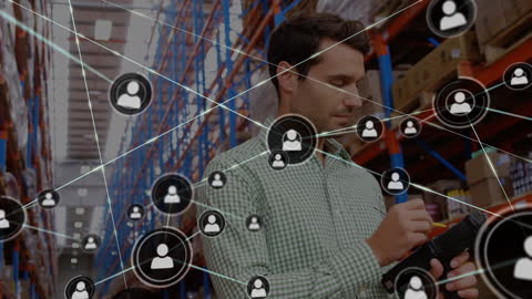 Digital Connectivity Network in Modern Warehouse