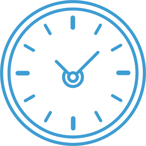 blue vector clock icon on transparent background for time and schedule concepts - Download Free Stock Videos Pikwizard.com