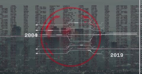 Digital Data Visualization Over Cityscape, Global Business Growth - Download Free Stock Images Pikwizard.com