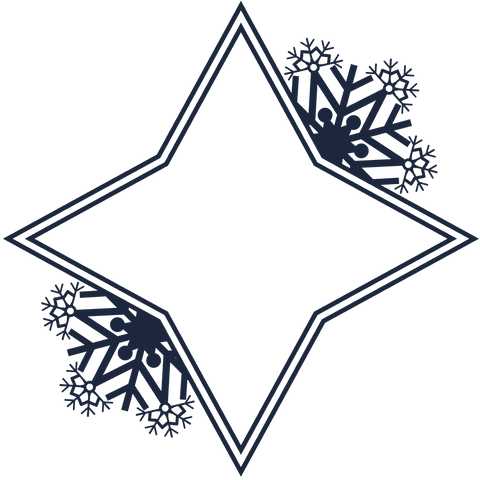 elegant star snowflake frame transparent christmas decoration - Download Free Stock Videos Pikwizard.com