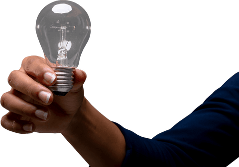 businesswoman holding transparent light bulb concept - Download Free Stock Videos Pikwizard.com