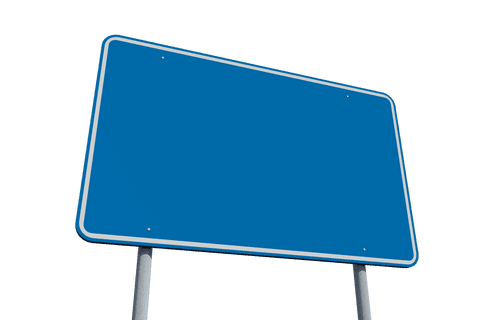 Isolated Blue Signpost on Transparent Background - Download Free Stock Videos Pikwizard.com