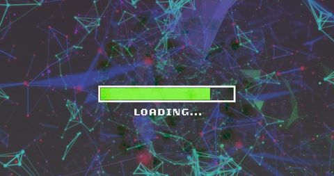 Digital Loading Bar Overlaying Network of Connections - Download Free Stock Images Pikwizard.com