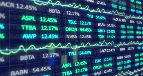 Dynamic Financial Data Background Displaying Stock Market Trends