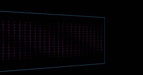 Digital Cardiograph Display on Black Background
