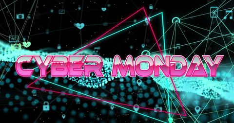 Cyber Monday Digital Web Deals Concept Background