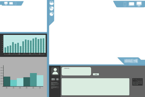 Transparent Digital Interface with Charts and Graphs Display - Download Free Stock Videos Pikwizard.com