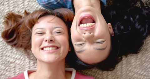 Close Friendship Laughing Moments