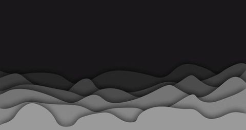 Abstract Layered Grey Waves on Dark Background