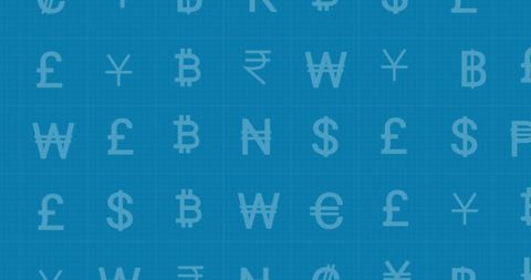 Global Currencies on Blue Background Symbolizing Finance - Download Free Stock Images Pikwizard.com
