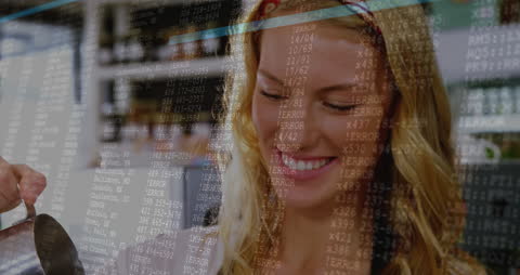 Woman Using Technology in Digital Business Environment