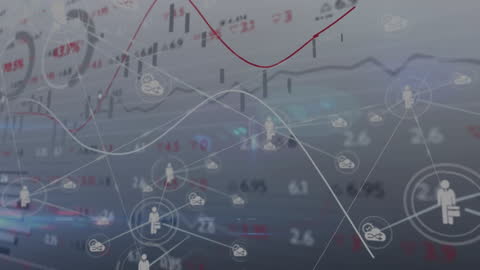 Abstract Financial Network with Stock Market and Analytics Elements