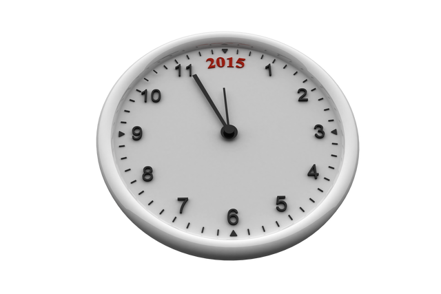 Transparent Clock with 2015 for Time Concept Projects - Download Free Stock Videos Pikwizard.com