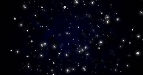 Starry night sky with twinkling lights