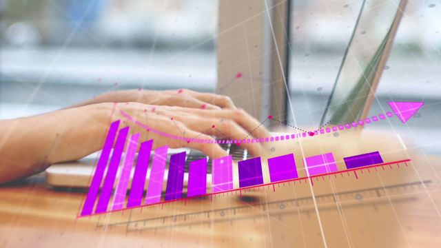 Visual representation of modern business strategies. Perfect for financial planning, business presentations, economic growth insights, and technology integration projects.