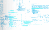 Blue Computer Code on Transparent Background for Digital Design and ...