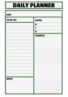 Structured Daily Planner Template for Productive Time Management ...
